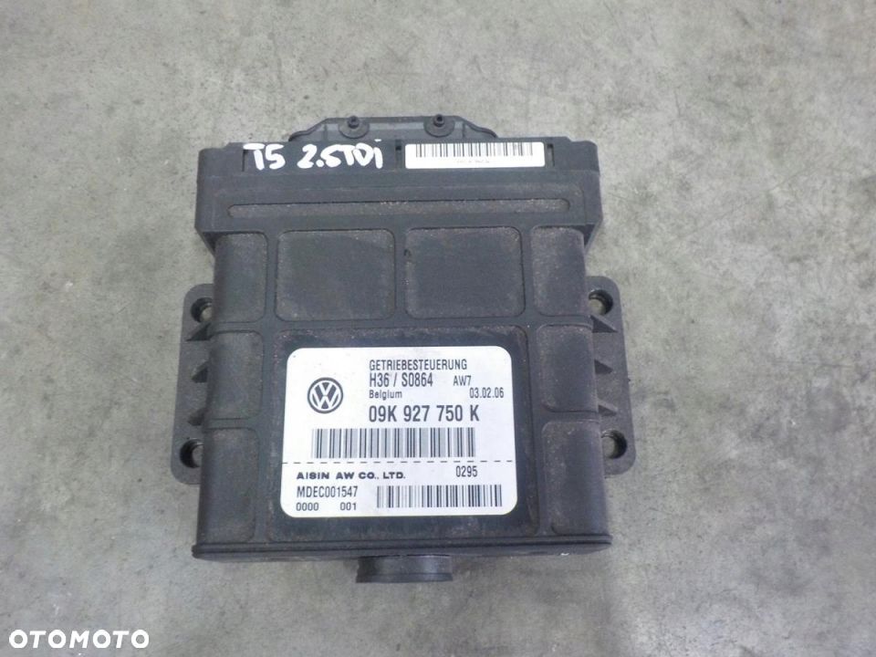 VW T5 2.5 TDI MODUŁ STEROWNIK SKRZYNI 09K927750K - 1
