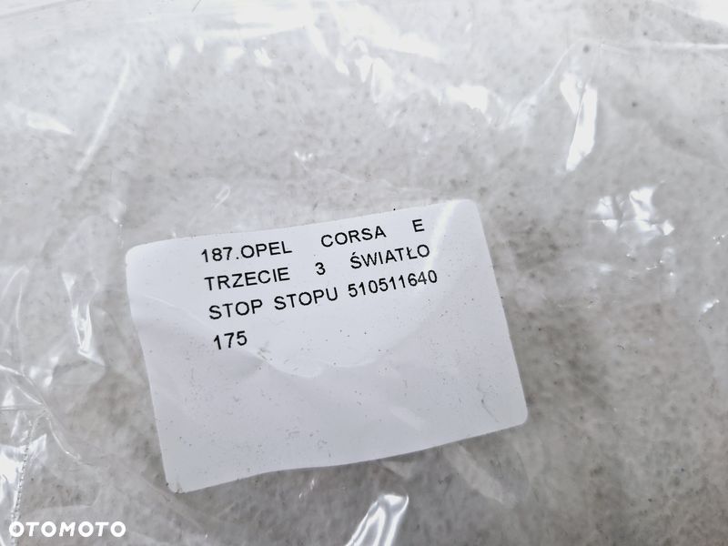 opel corsa e trzecie 3 światło stopu 510511640 - 4