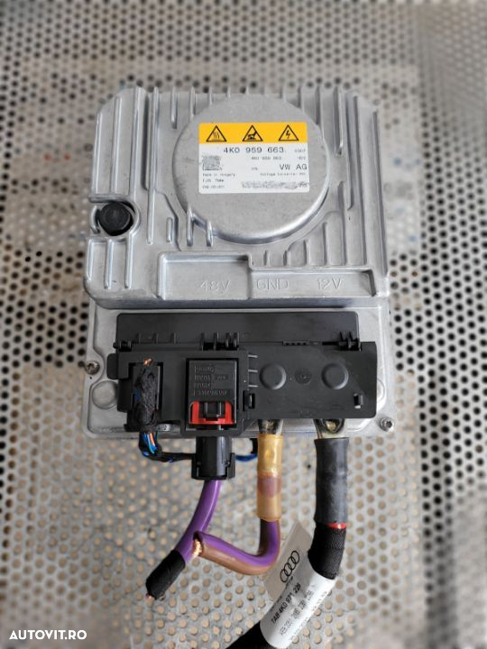 Invertor Transformator 12V-48V Audi Vw Porsche Hybrid Dupa 2018 A6 A7 A8 Q7 Q8 Touareg Cayenne - 2