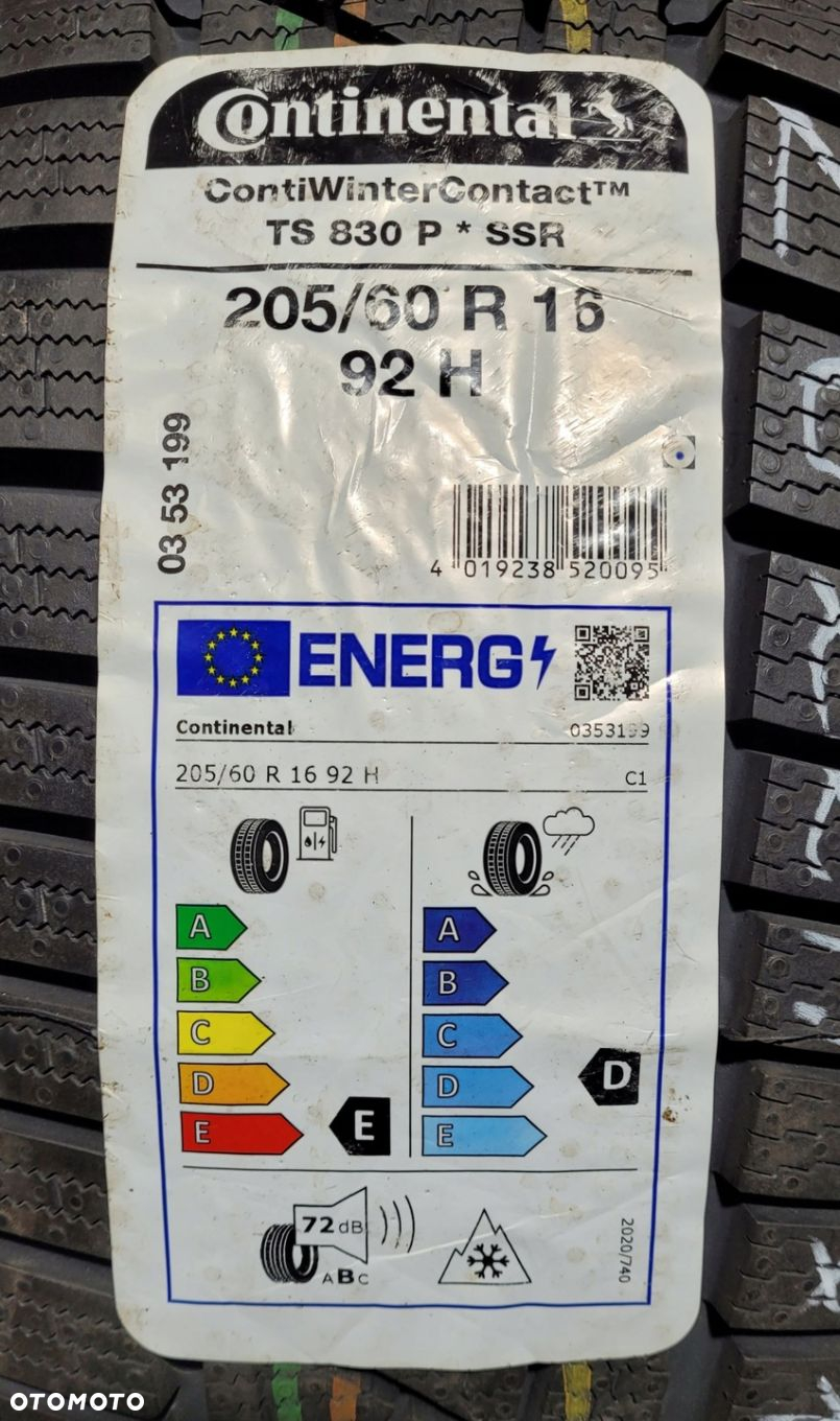 1x Continental ContiWinterContact TS830P 205/60R16 92H Z622A - 3