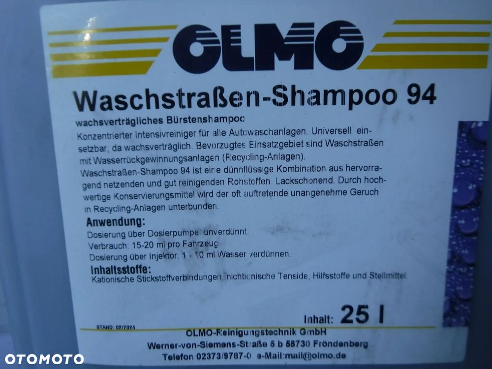 Szampon do mycia samochodu 25L OLMO 94 waschstrasen shampoo 94 - 2