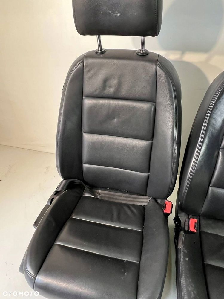 Fotele / Kanapa / Komplet CZARNA SKÓRA GRZANE Audi A6 S6 C6 4F 2010 - 6