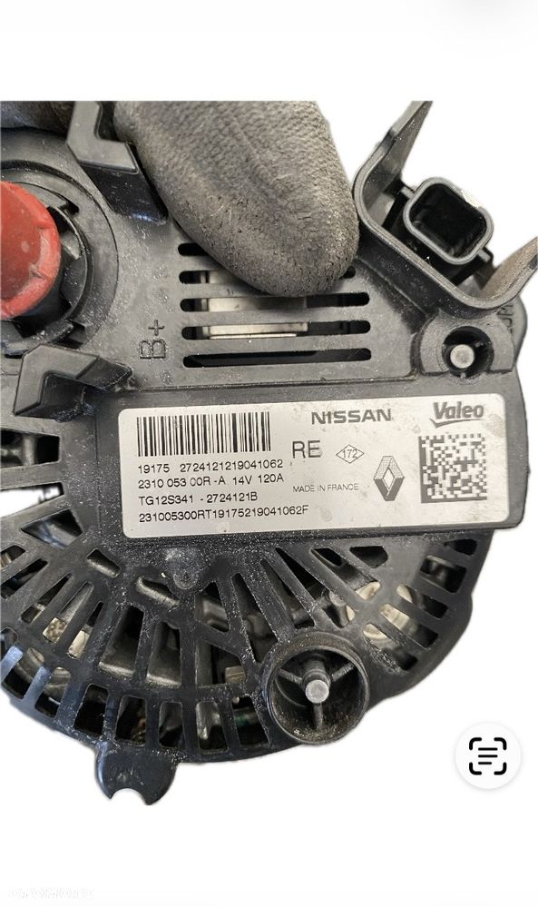 DACIA DUSTER 2 II DOKKER LODGY LIFT 1.3 TCE  NOWY ! ! ! ORYGINALNY ! ! !  ALTERNATOR  RENAULT CLIO 5 V CAPTUR II MEGANE 4 IV  231005300R  231005300RT TG12S341  2724121B - 9