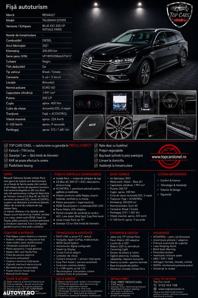 Renault Talisman Blue dCi EDC Initial Paris - 23
