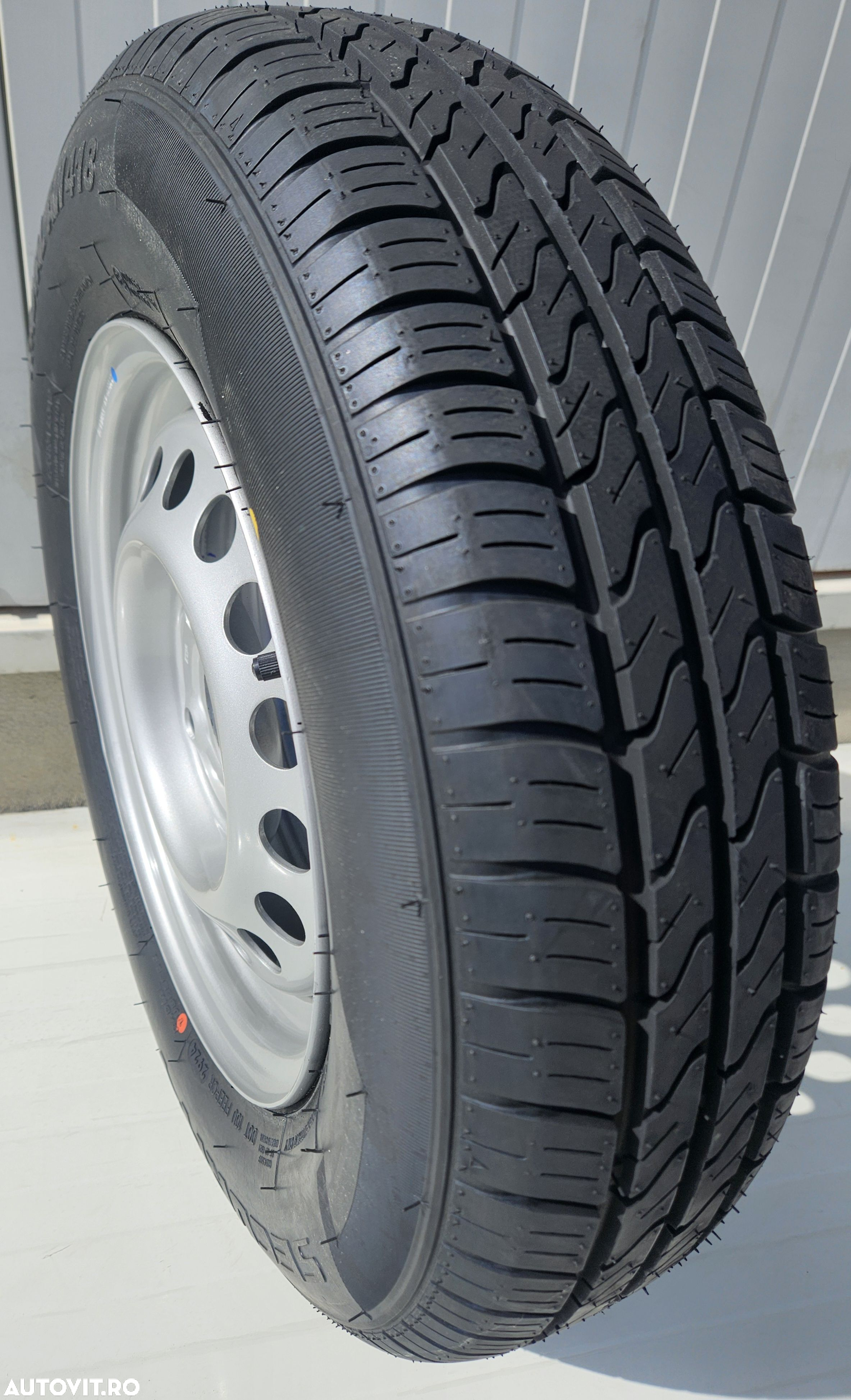 Roata remorca 155/80 R13 84N, Anvelopa SECURITY M+S pe Janta 4Jx13 - 4