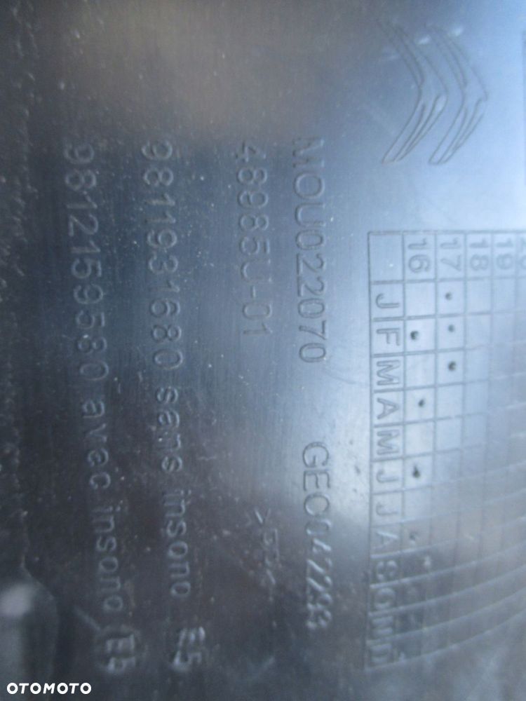 nadkole prawy tył 9811931680 citroen c3 16- - 3