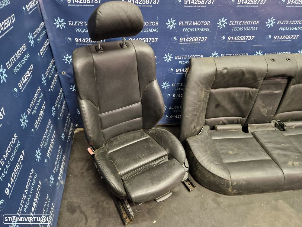 Jogo de bancos usados BMW SERIE 3 E46 SEDAN PACK M PELE PRETOS - 3