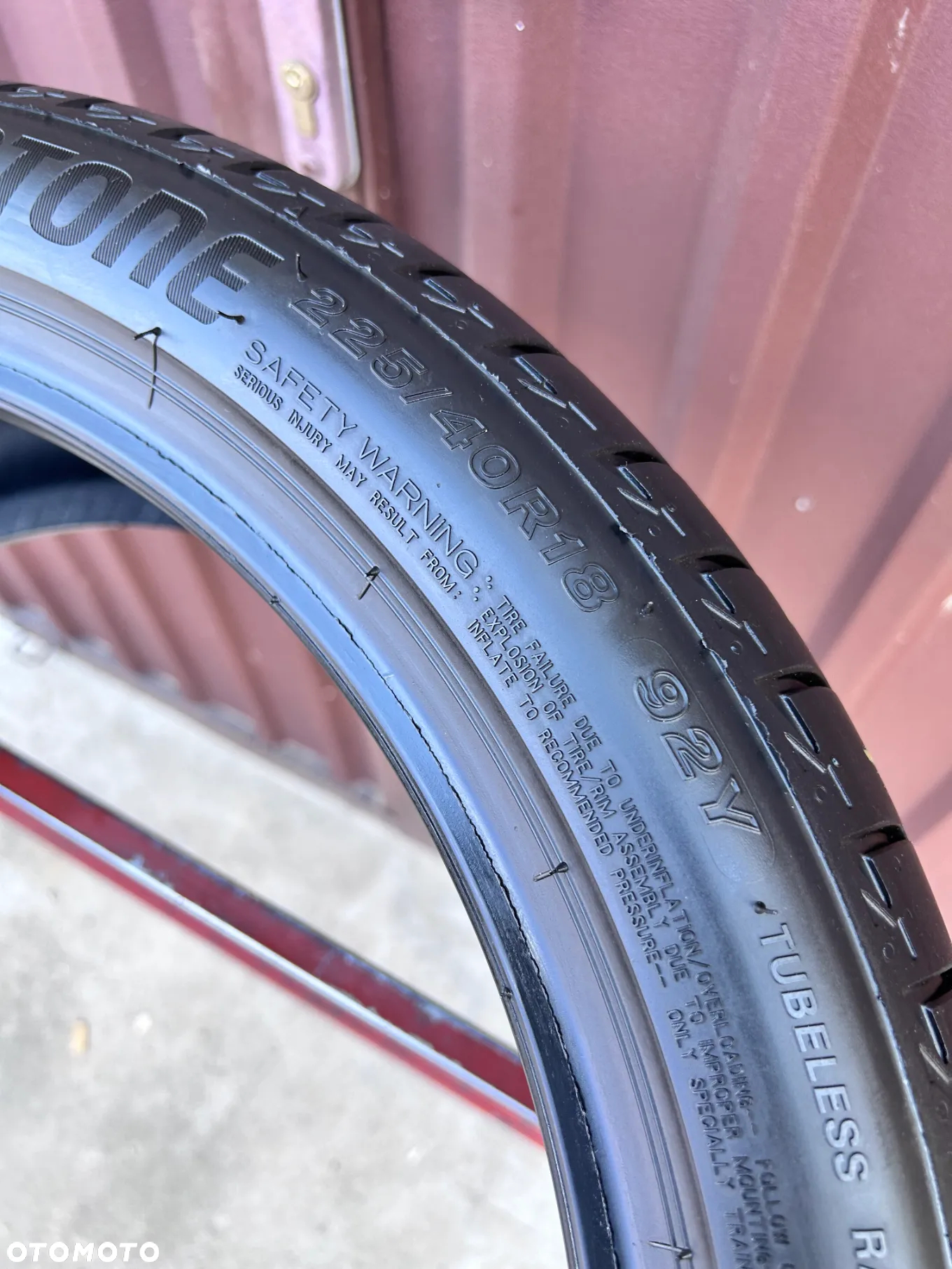 1 OPONA LETNIA BRIDGESTONE 225/40/18  92Y  XL - 9