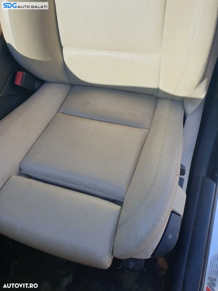 Interior Piele Crem cu Incalzire Scaune Fata si Bancheta Spate Sezut cu Spatar BMW Seria 5 F11 2009 - 2017 [C5278] [C5279] [C5280] - 8