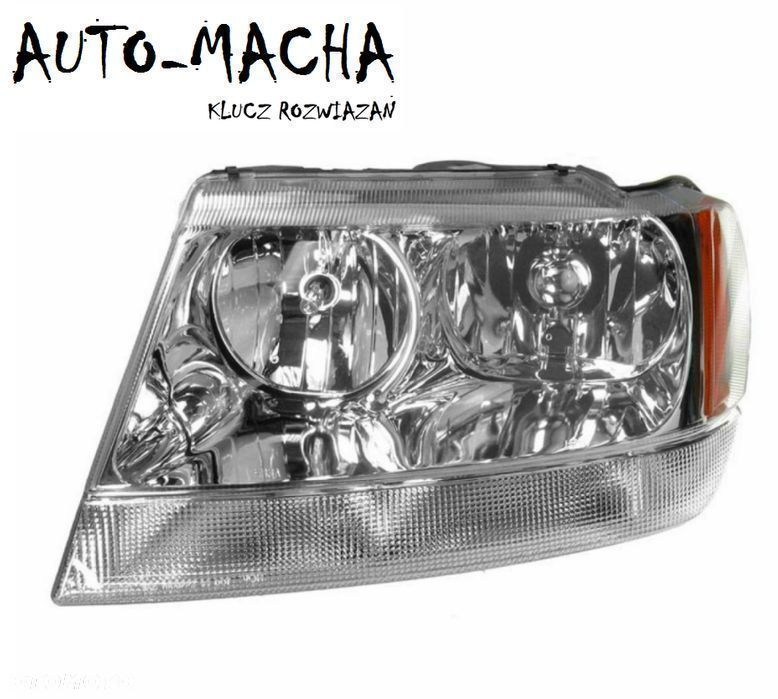 Jeep Grand Cherokee 98-04 Reflektor Przedni Lampa Przednia NOWA - 1