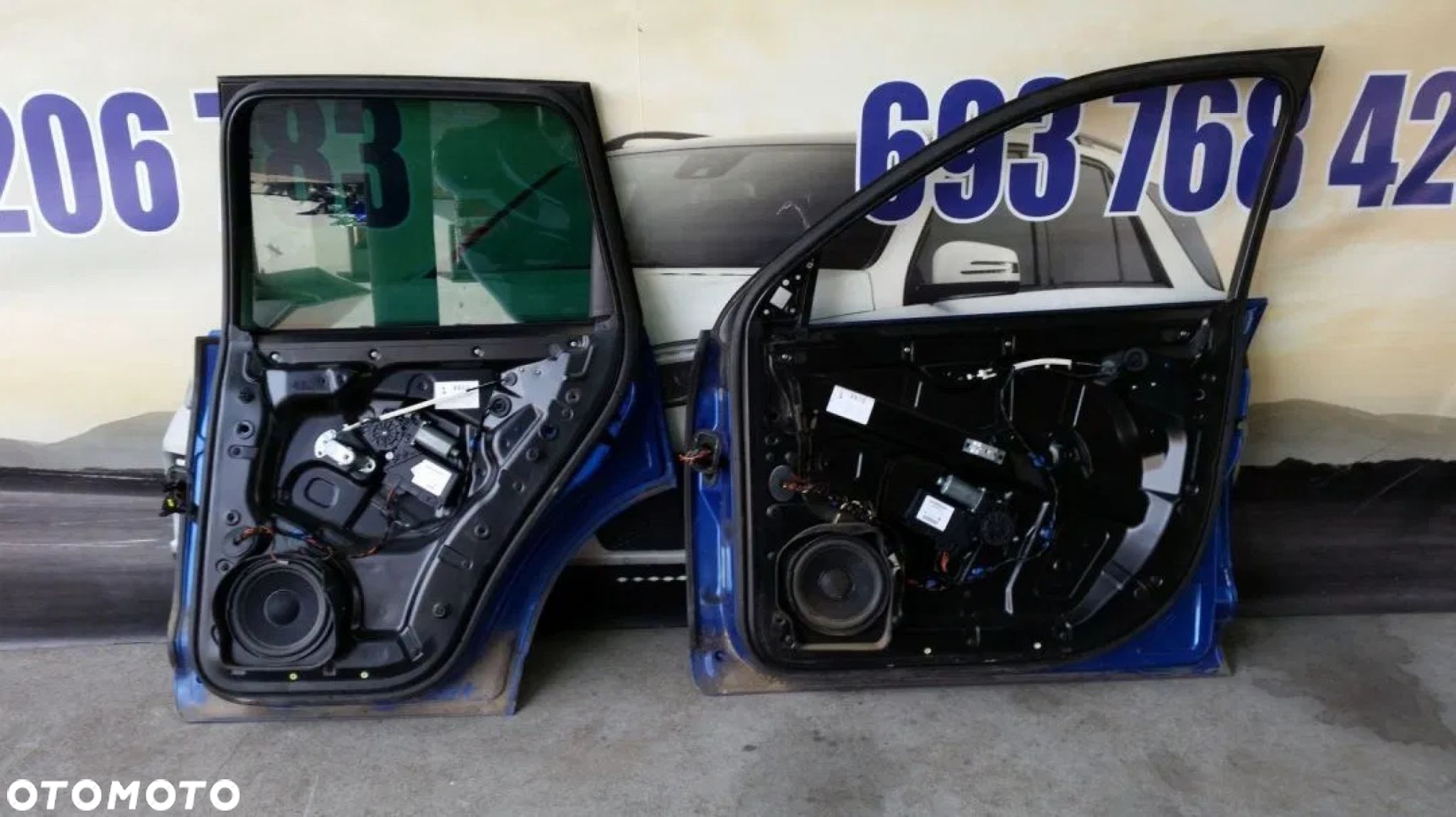 VW TOUAREG 7L 03-09R DRZWI PRZOD PRAWE NIEBIESKIE - 4