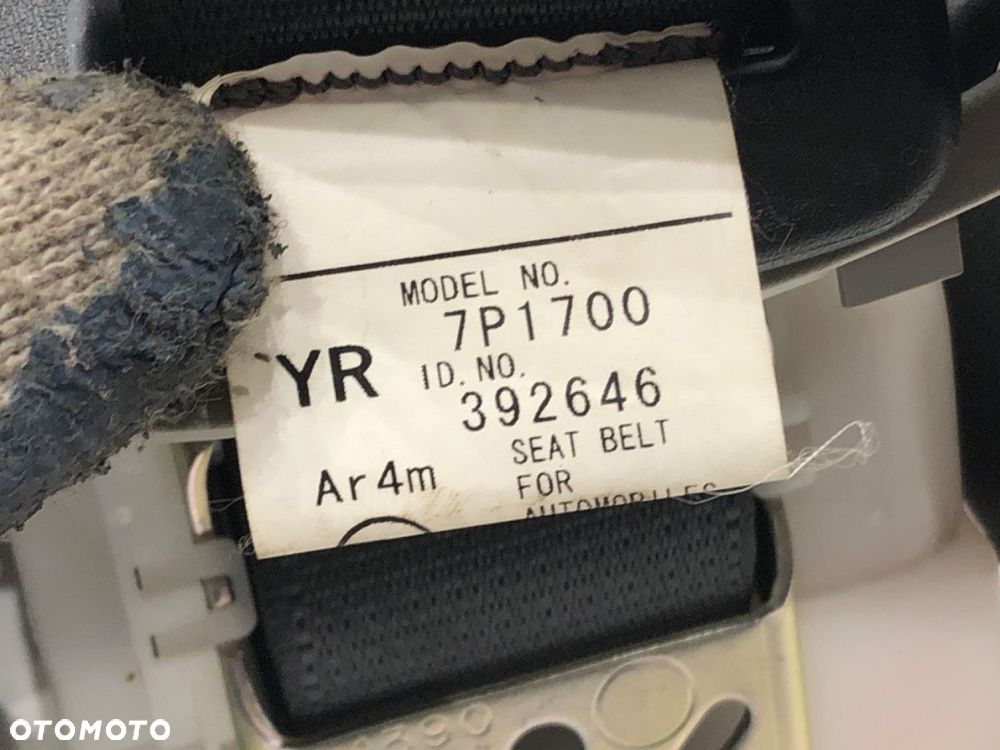 PAS BEZPIECZEŃSTWA PRAWY TYŁ  TOYOTA YARIS (_P13_) 2010 - 2022 1.3 (NSP130_) 73 kW [99 KM] benzyna - 3