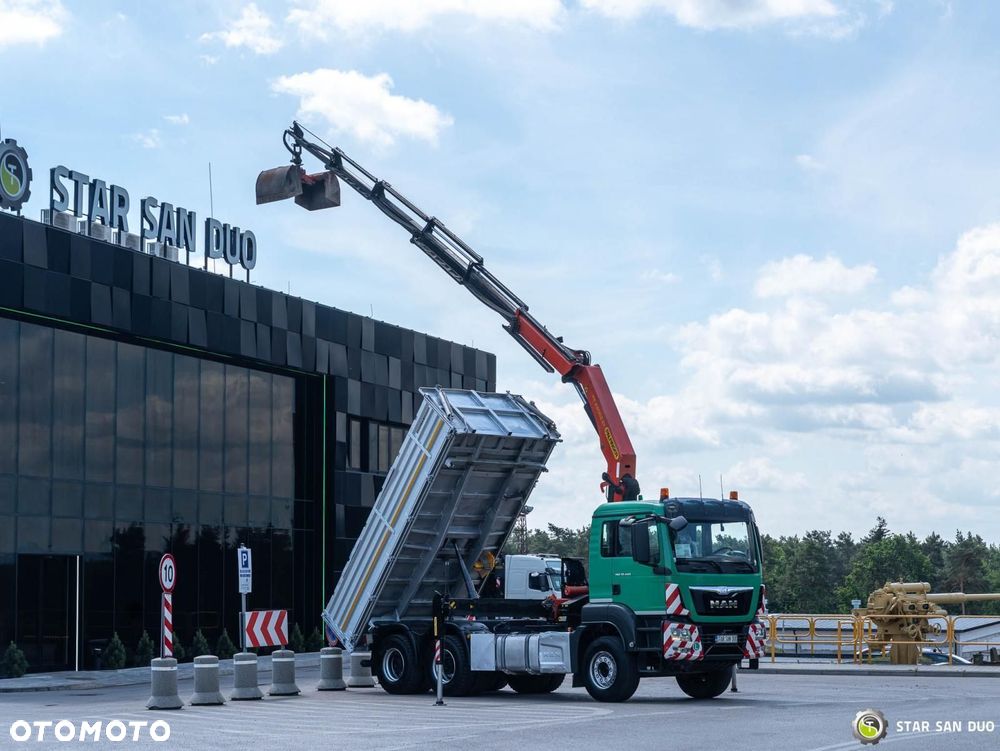 MAN TGS 33.480 6x4 PALFINGER PK 22002 HDS Żuraw Wywrotka Łyżka - 11