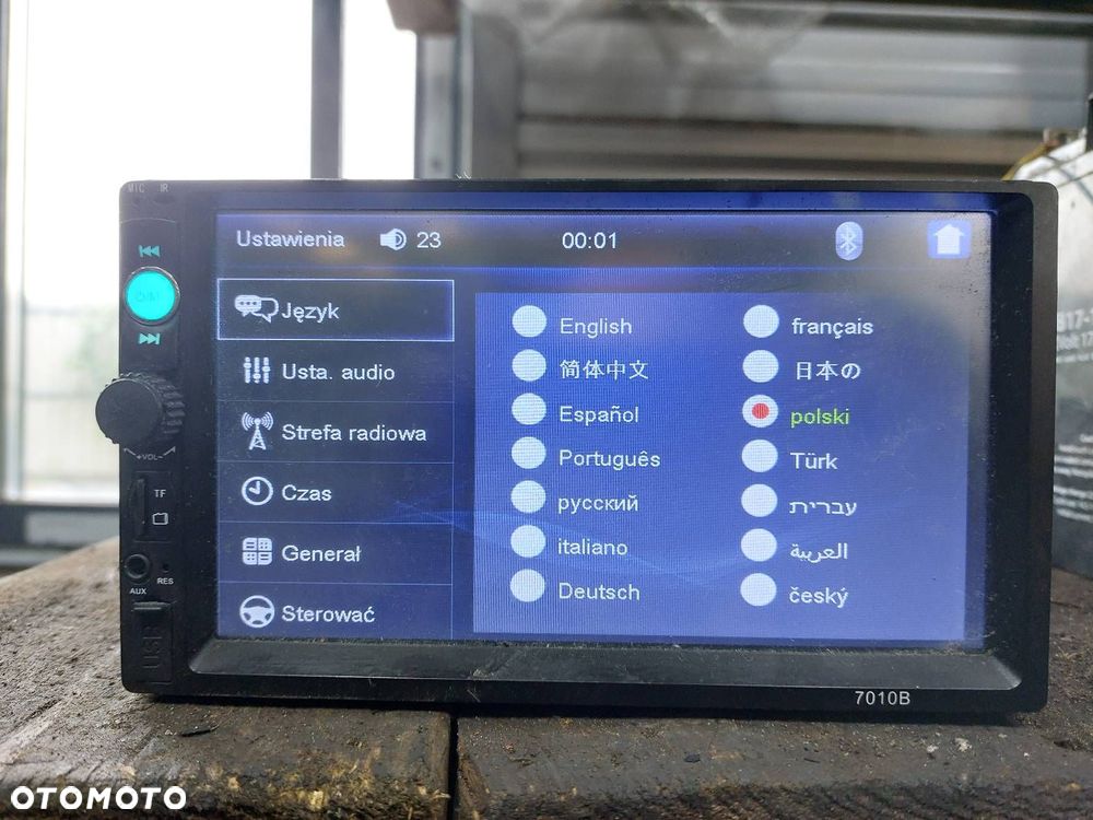 RADIO ODTWARZACZ SAMOCHODOWY 2 DIN 7010B AUX USB MICROSD BT - 6