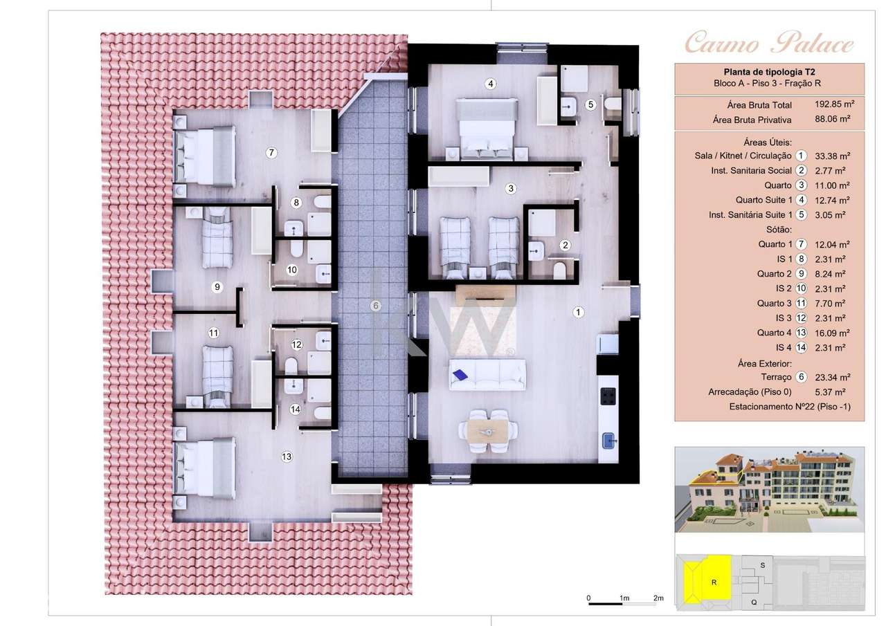 Apartamento T2 + Sotão | Funchal | Madeira Island - Grande imagem: 2/39