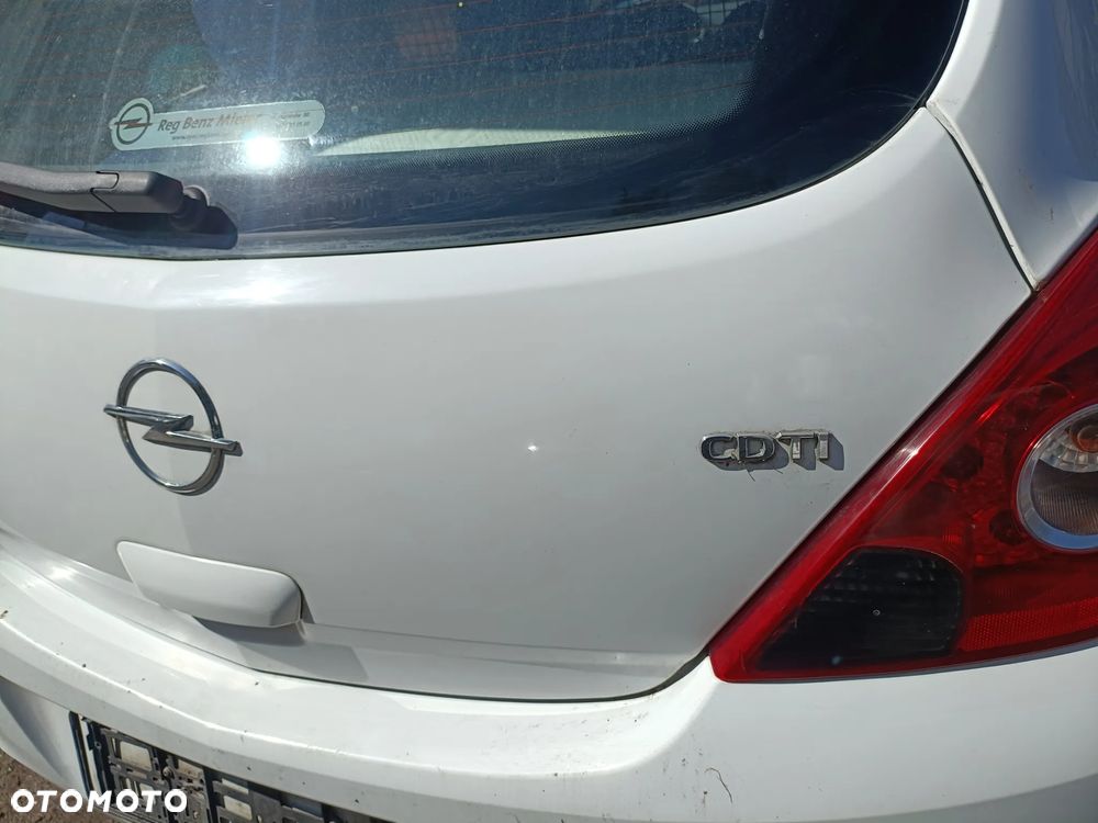 OPEL CORSA IV D 06-14 2010 r. 3D VAN Z474 klapa tylna bagażnika biała * - 6