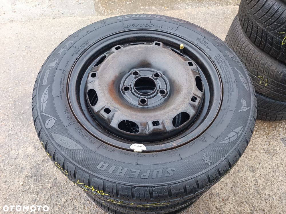 5x100 Felgi Stalowe Stal 14 Koła Letnie Całoroczne SKODA FABIA PRAKTIK ROOMSTER RAPID SEAT IBIZA CORDOBA TOLEDO IV 4 VW FOX POLO Legnica ALU-RAD 165/70 5,5-6,5mm - 4