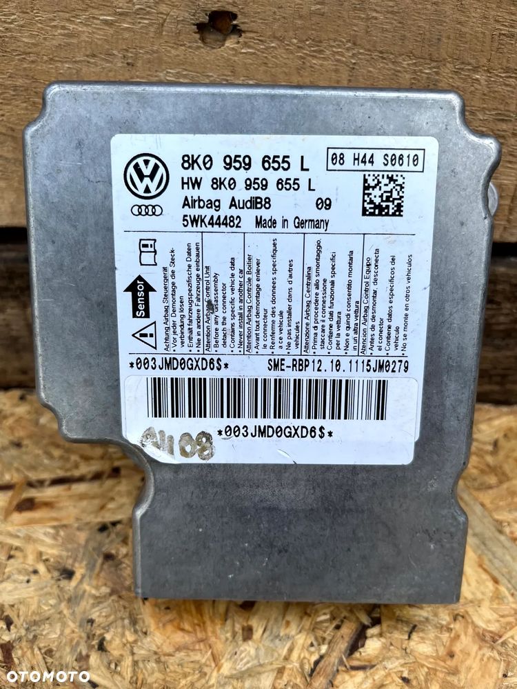 AUDI A4 B8 SENSOR MODUŁ AIRBAG PODUSZEK POWIETRZNYCH 8K0959655L