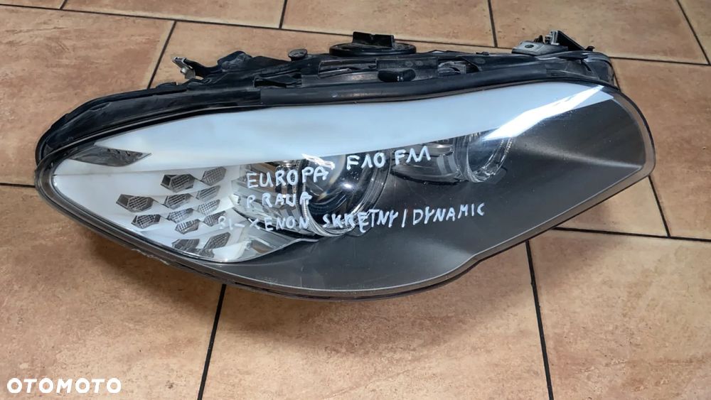BMW F10 F11 BI-XENON SKRĘTNY DYNAMIC PRAWY LAMPA PRAWA REFLEKTOR 7203252 EUROPA - 2