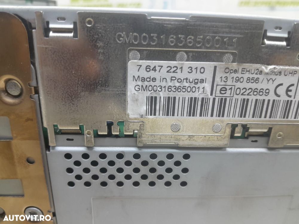 Radio cd player 7647221310 Opel Astra H [2004 - 2007] 1.7 cdti Z17DTH - 2