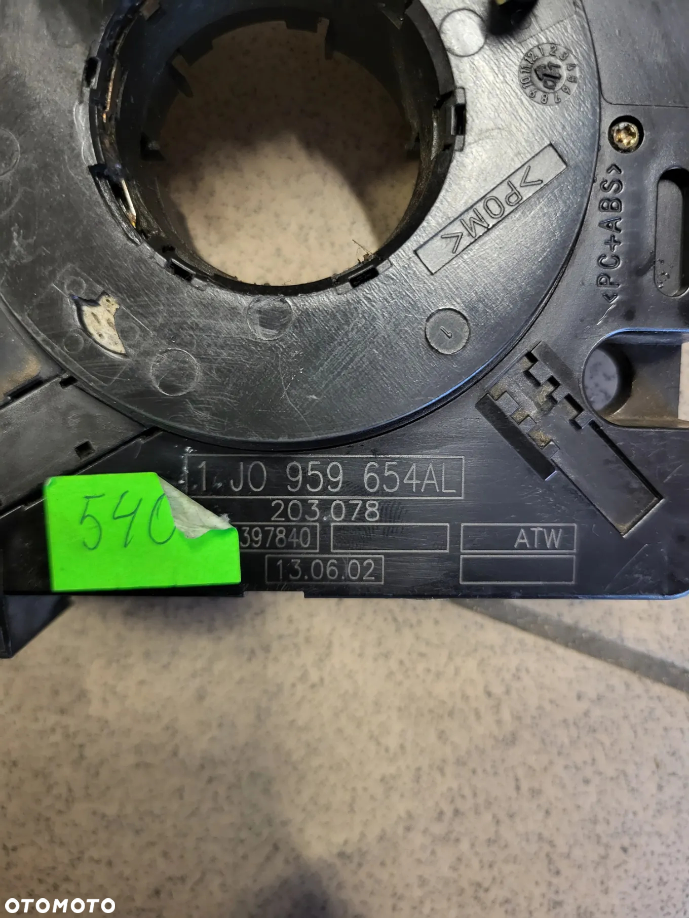 TAŚMA AIRBAG ZWIJAK AUDI VW SEAT SKODA 1J0959654AL - 4