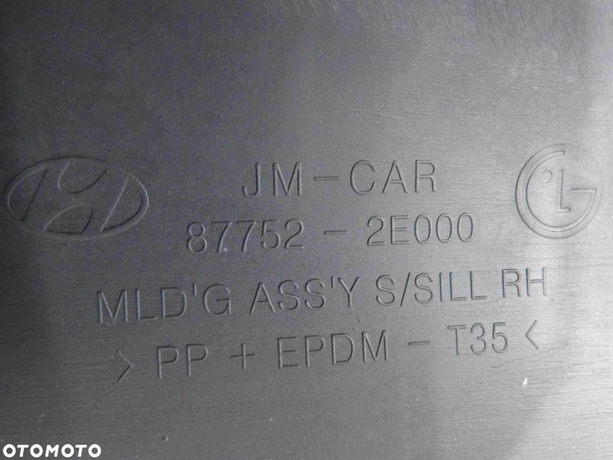 HYUNDAI TUCSON I 04-10 LISTWA NAKŁADKA PROGOWA PRAWA LEWA 87751-2E000 - 6