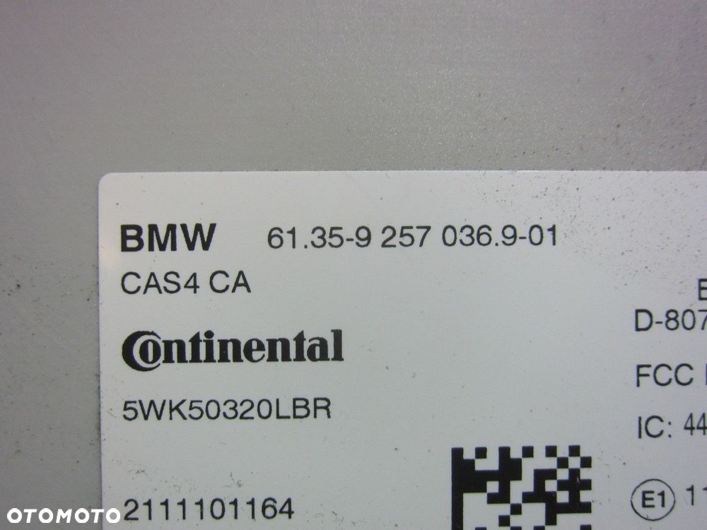 BMW X3 F25 F10 F06 STEROWNIK MODUŁ CAS 4 61359301518 9301518 61359299333 - 5