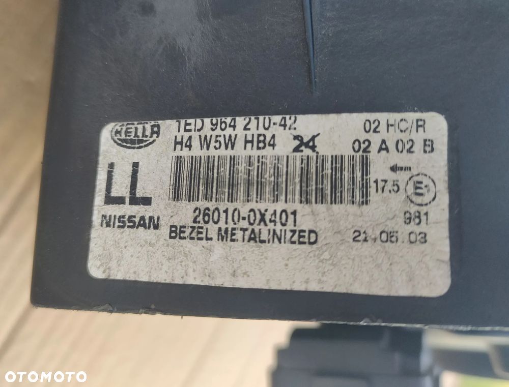 Reflektor Prawy Lampa Prawa szkło ramka Nissan Terrano II Lift - 7