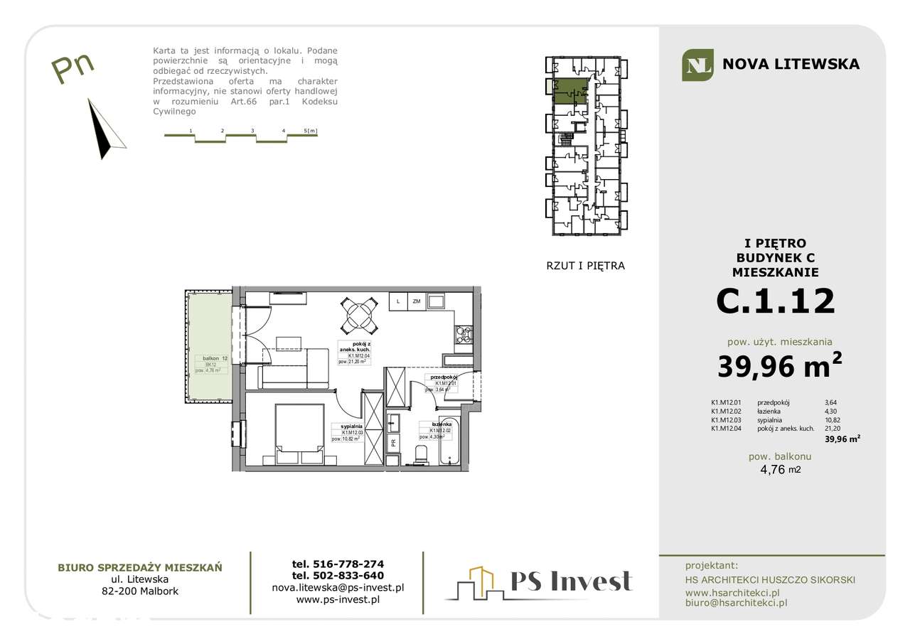 Jasne 2 pokoje 40m² + balkon | Bez PCC i Prowizji | Winda