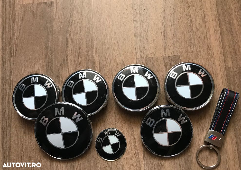 Semn emblema roti capota porbagaj si volan compatibile cu BMW - 6