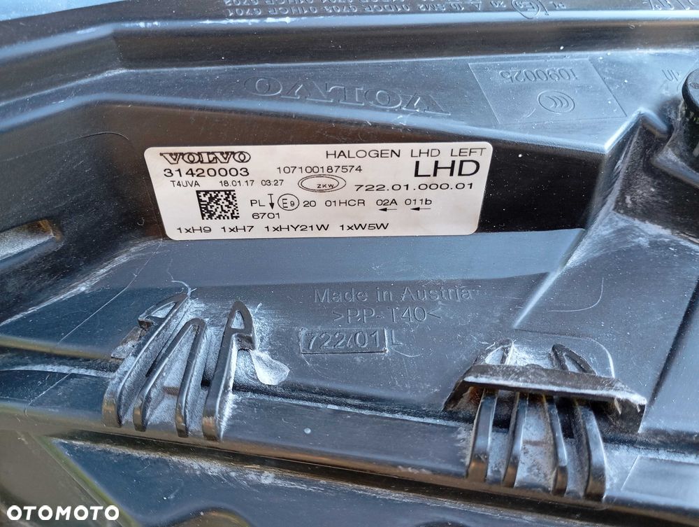VOLVO V40 Lampa Lewa Przód Europa Na Części RADOM - 6