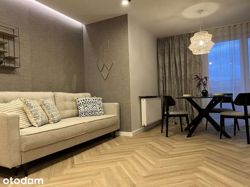 Przestronny, Pastelowy apartament, 2 pok., garaż, kl, klima