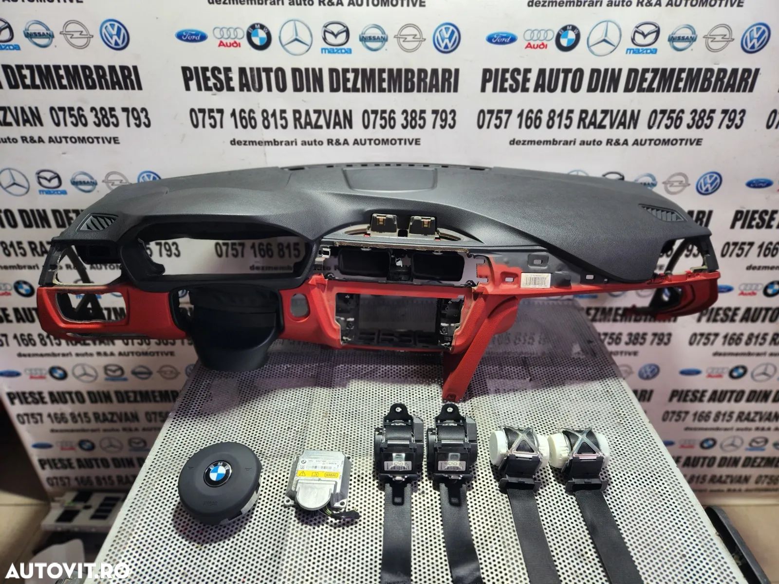 Plansa Bord Kit Airbag Volan M Paket Bmw F30 F31 F32 F33 F34 F36 F86 Seria 3 Seria 4 Volan Stanga M - 1