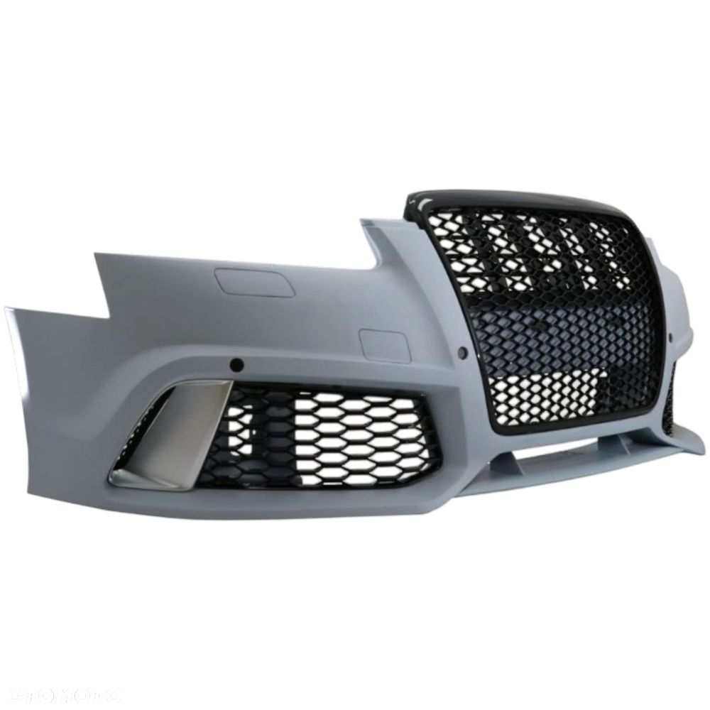AUDI A6 C6 2004-2011 RS LOOK ZDERZAK KOMPLETNY PRZÓD GRILL ATRAPA ZAŚLEPKA - 5