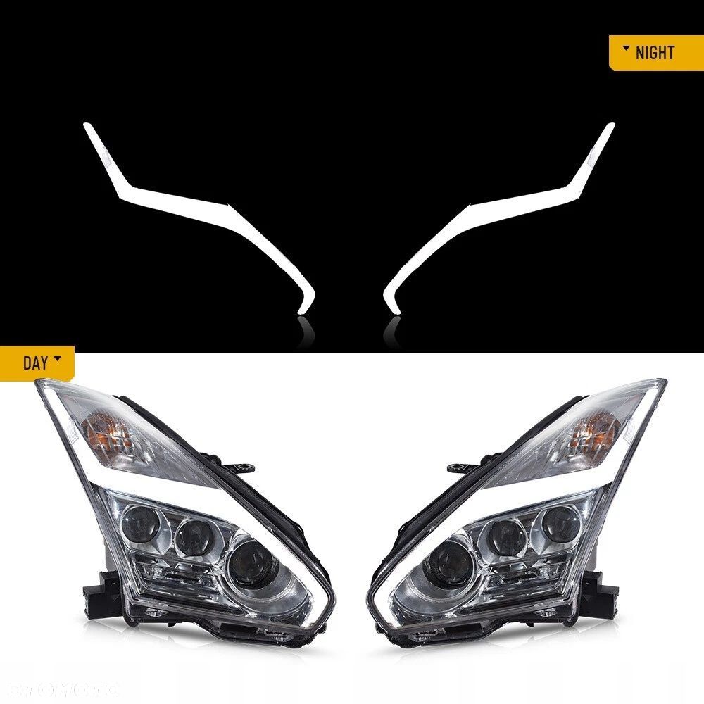 Reflektory Lampy kpl Led Neon Tuning Lift-look Nissan GTr GT-r r35 2008-25 - 2