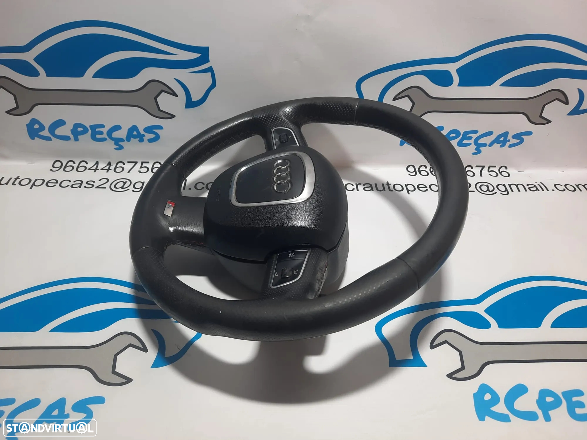 VOLANTE GUIADOR COMPLETO AUDI Q7 S LINE S-LINE MULTIFUNÇÕES AIRBAG AIRBAGS ORIGINAL - 8