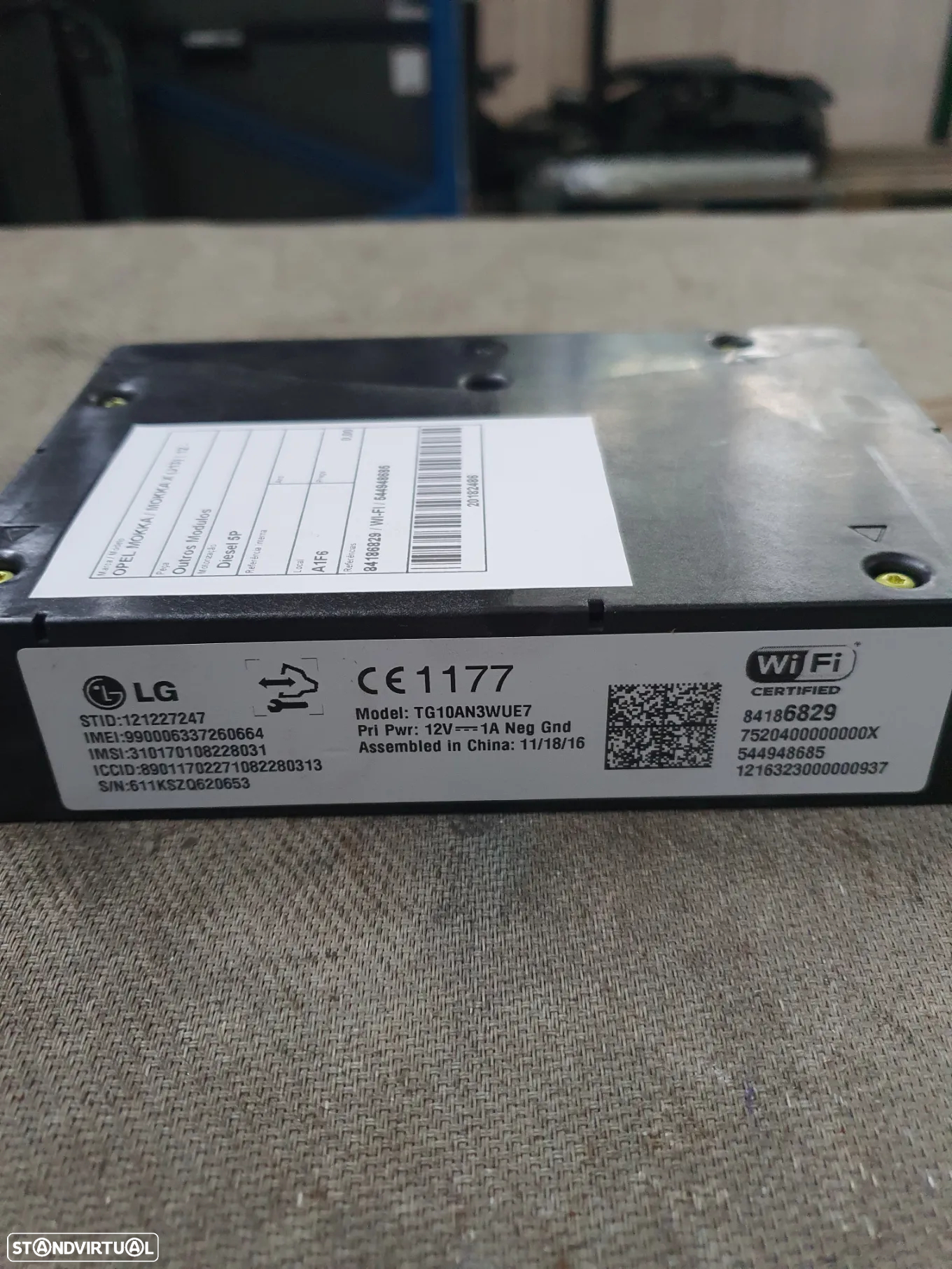 MODULO WI-FI OPEL MOKKA / 84186829 - 2