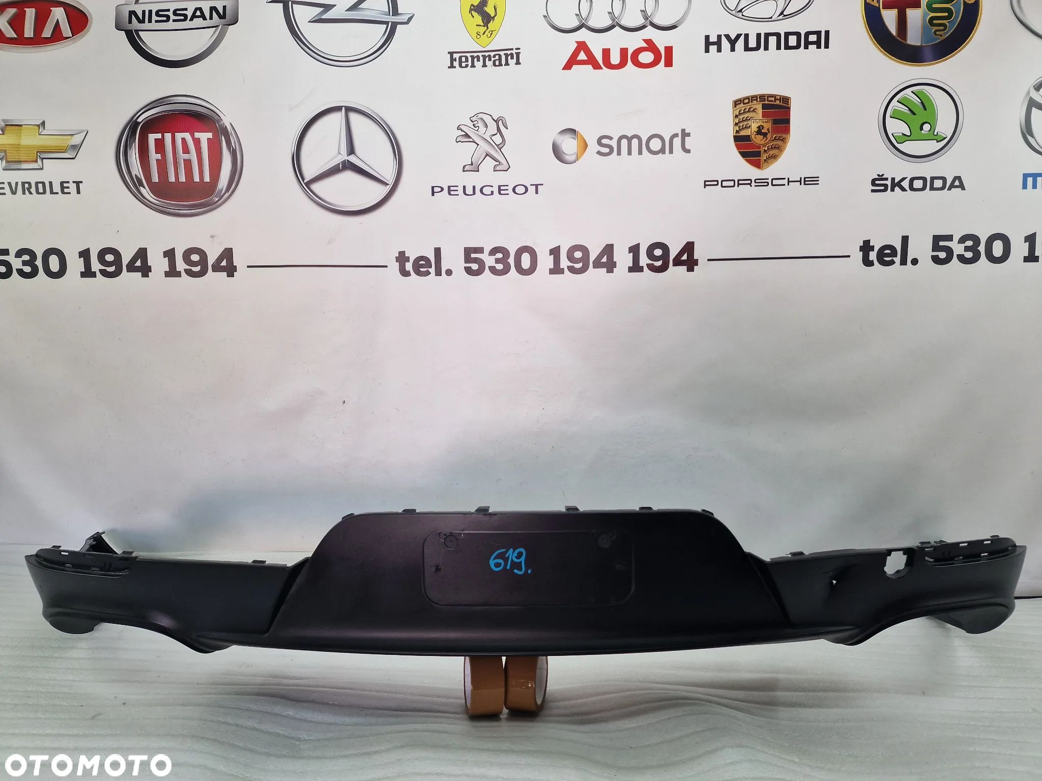 PORSCHE PANAMERA 970 LIFT 12- DYFUZOR / SPOJLER ZDERZAKA TYLNEGO TYLNIEGO TYŁ + RAMKI WYDECHÓW , NR 97050561101FFF , NR AUKCJI DT619 - 1