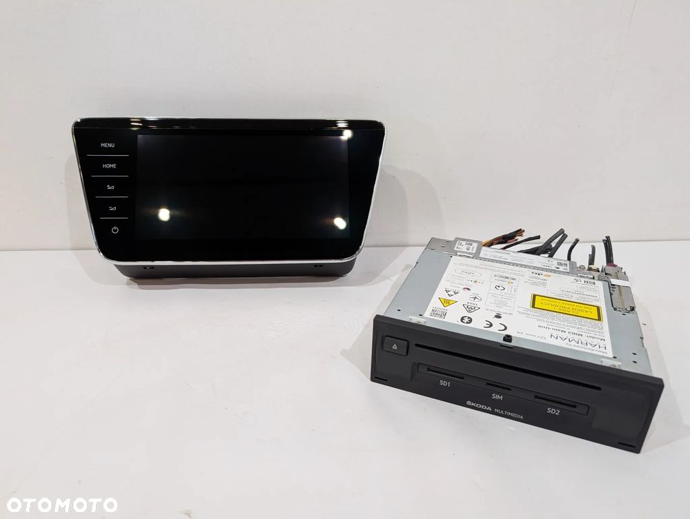 SKODA SUPERB III RADIO NAWIGACJA WYŚWIETLACZ 3V0919606D 565035021C - 2