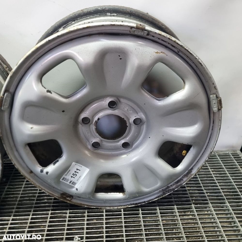Jante tabla Dacia Duster 2010 - 2013 SUV 4 Usi ALBASTRU Teb20 (1511) R16 ET50 5X114 3 - 2