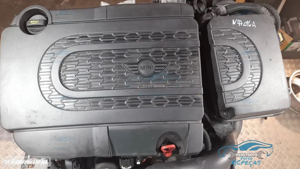 Motor Completo N47C16A - 1.6d | 16v | 112cv - Mini Cooper | Clubman | Cabrio | Countryman | Paceman | R55 | R56 | R57 | R60 | R61 | N47 | BMW - 2