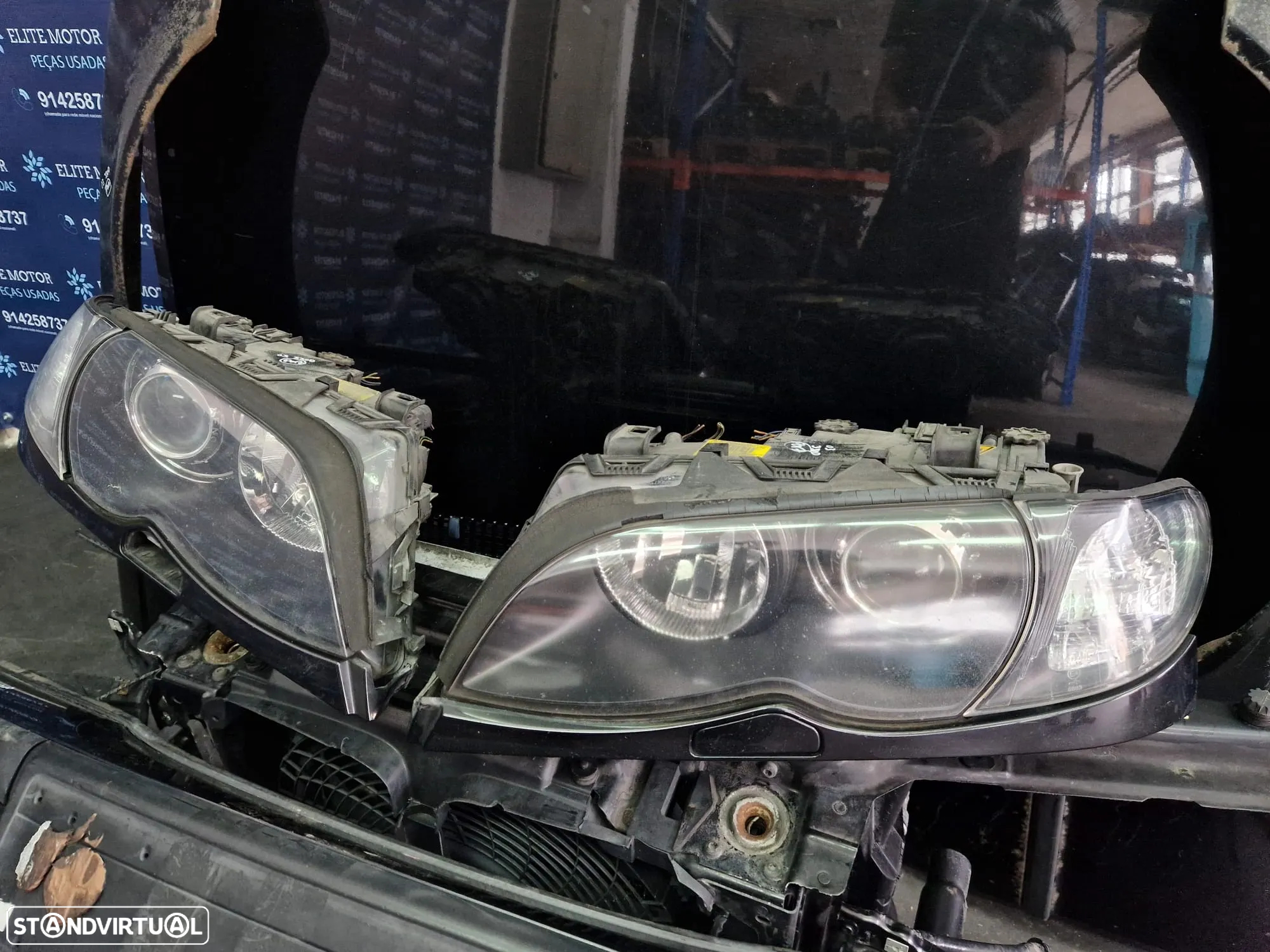 Frente completa usada BMW 330D E46 PACK M FASE 2 XENON parachoques capot oticas guardalamas - 4