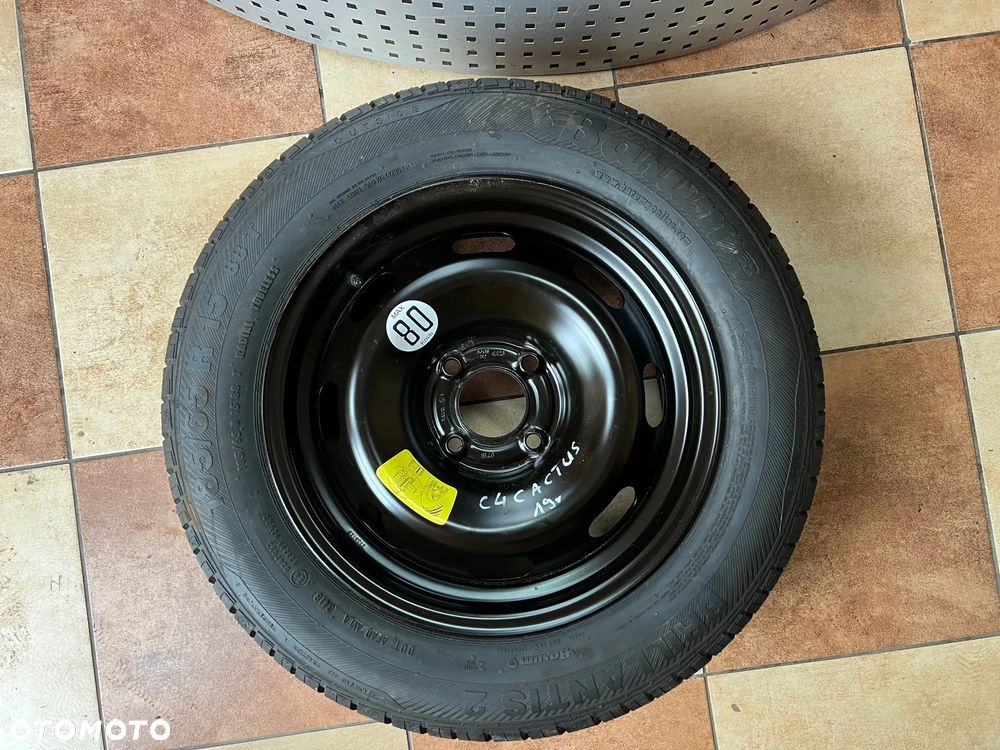 KOŁO DOJAZDOWE ZAPASOWE OPONA FELGA 15 '' CALI CITROEN C4 CACTUS 185/65 R15 ET23 2019 NOWE Z ZAPASU - 1