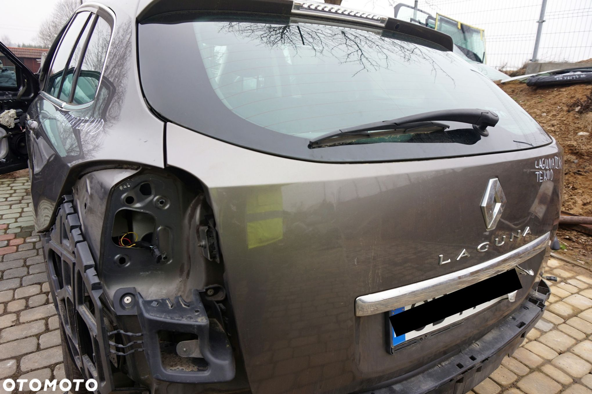 KLAPA BAGAŻNIKA TYLNA LAGUNA III PH1 KOMBI TEKND  SZARY RENAULT 2007-2012 - 3