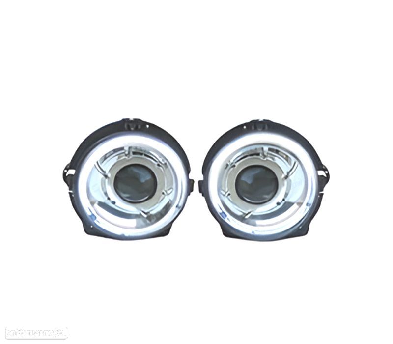 FARÓIS MERCEDES CLASSE G W463 89-18 LOOK AMG G55 LED BRANCO - 2