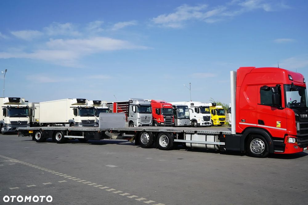 Scania R 450 / ACC / E 6 / ZESTAW PRZEJAZDOWY / PLATFORMA 2 X 7,75 M / RETARDER - 4