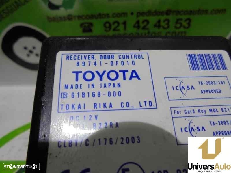 CENTRALINA FECHO TOYOTA COROLLA VERSO 2005 -897410F010 - 1