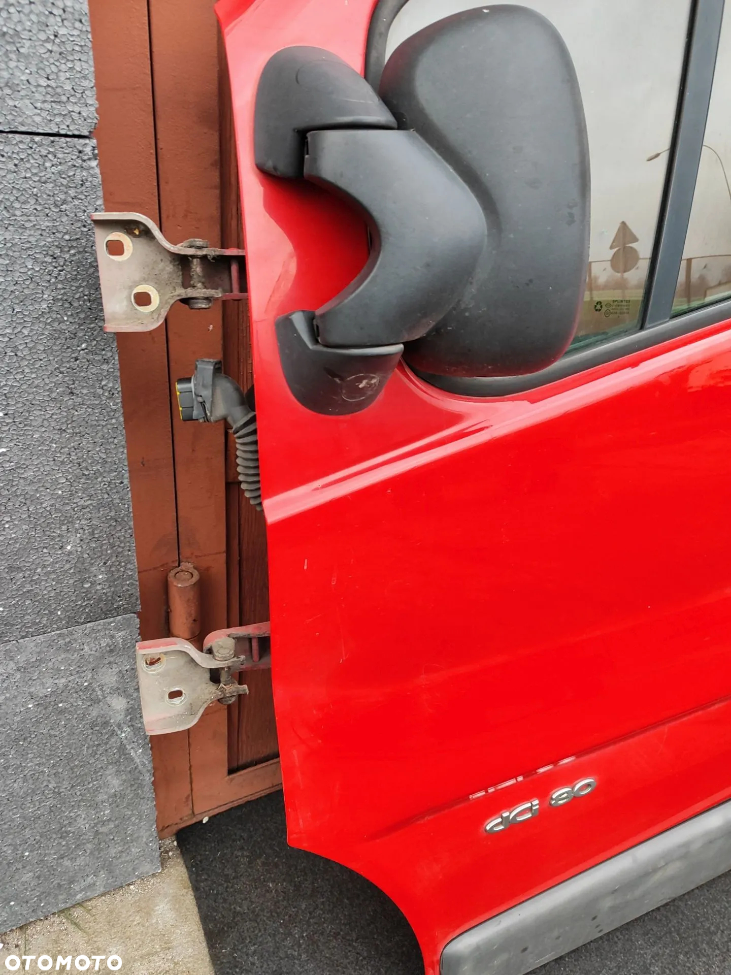 Trafic II Vivaro A Primastar 01- drzwi przód lewe kompletne z foto CZERWONE  lusterko GRATIS ! - 5