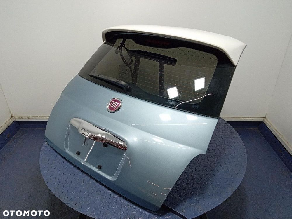 FIAT 500 500E I TYLNA KLAPA  POKRYWA BAGAŻNIKA  KPL PBA LUCE BLU - 3