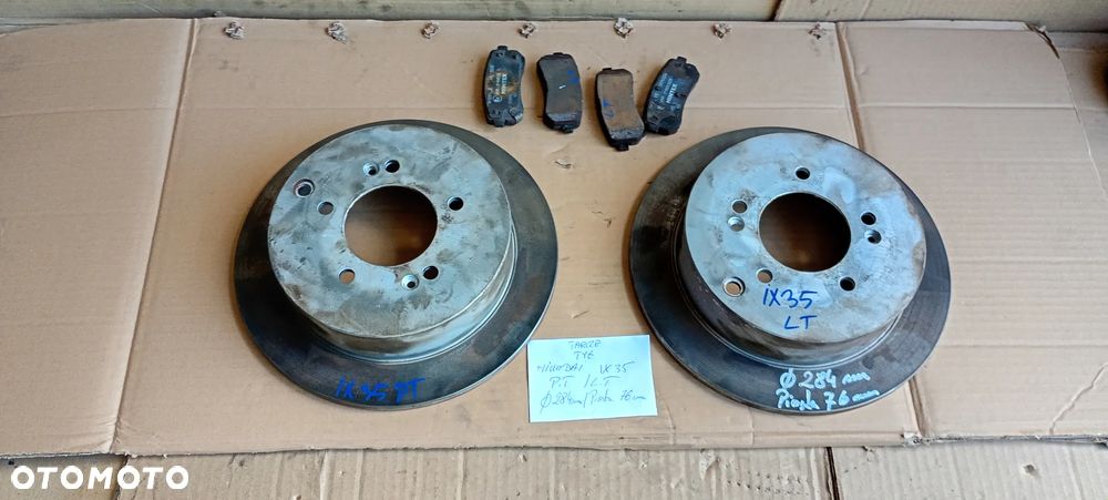 Tarcze hamulcowe klocki tył tylne Hyundai ix35 2.0 CRDI - 7